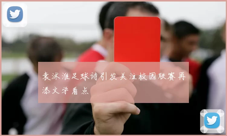 袁沭淮足球诗引发关注校园联赛再添文学看点