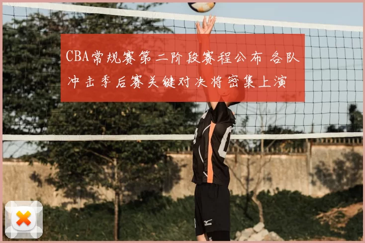 CBA常规赛第二阶段赛程公布 各队冲击季后赛关键对决将密集上演